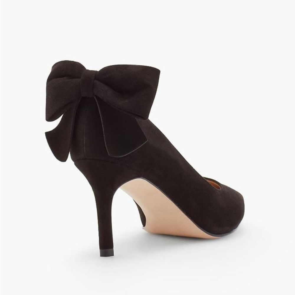 ERICA BOW SUEDE PUMPS